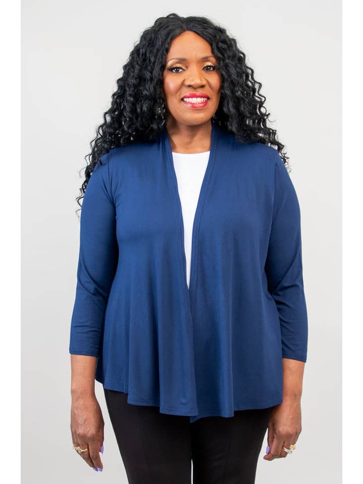 Blue Sky Clothing Co LLC – Engroshandel Jakke - Dame – Kathy Jakke, Indigo, Bambus