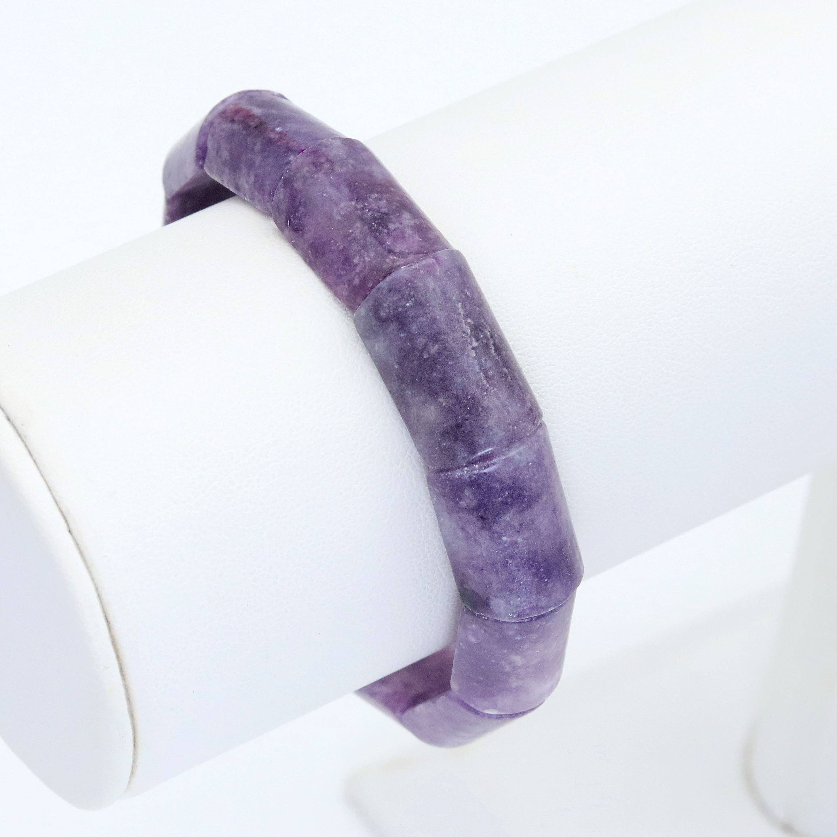 BestBeads&Beyond - Wholesale Beaded Bracelet - 13x18mm Phosphosiderite Rectangle Bracelet, Sku#U19990