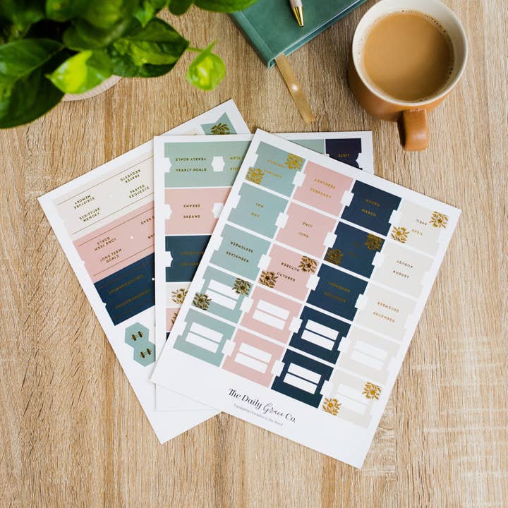 Planner Tabs for wholesale by The Daily Grace Co