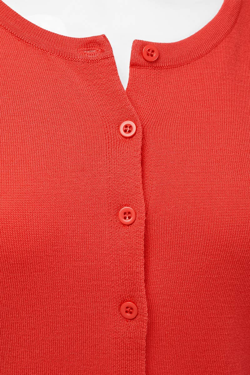 NINEXIS - Vente Cardigan – femme - AWOCAL310_Chandail à manches longues en tricot doux boutonné16