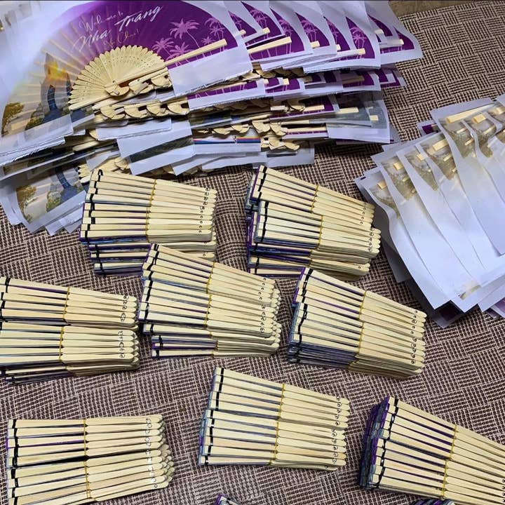 Tonkin Handicraft - Wholesale Party/Paper Folding Fan - Customized Wedding Paper Folding Fan 20