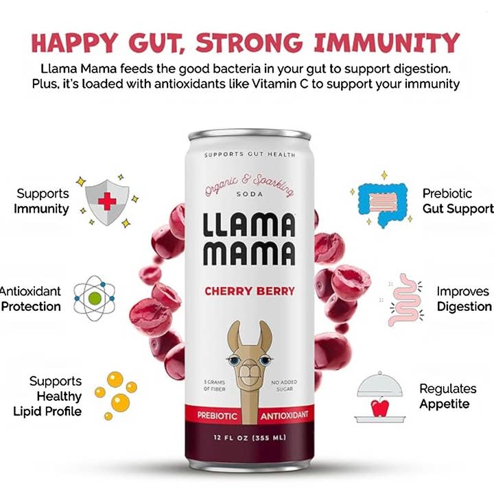 Llama Mama - Wholesale Soda/Carbonated Drink - Cherry Berry 4