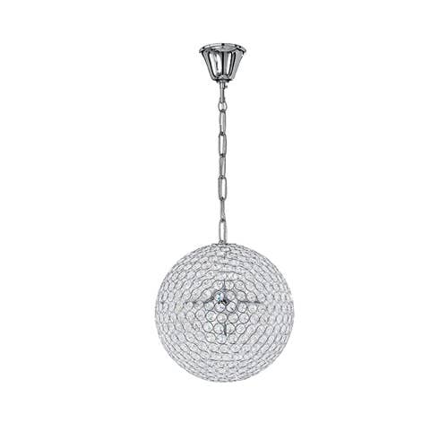 Gruppo F.T - Wholesale Chandelier/Hanging Light - Planet suspension lamp in chrome metal and K9 crystals (5XG9)1