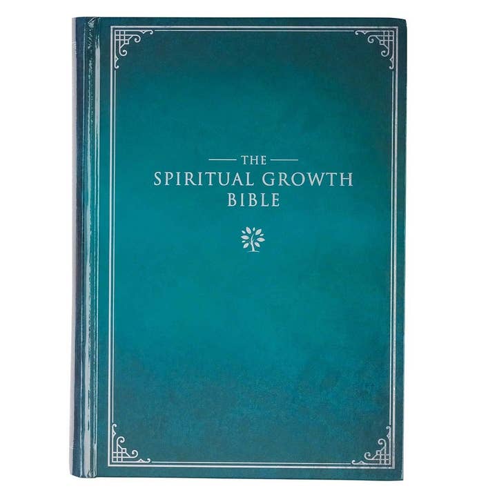 NLT, The Spiritual Growth Bible Hardcover, Teal for wholesale by Christian Art Gifts