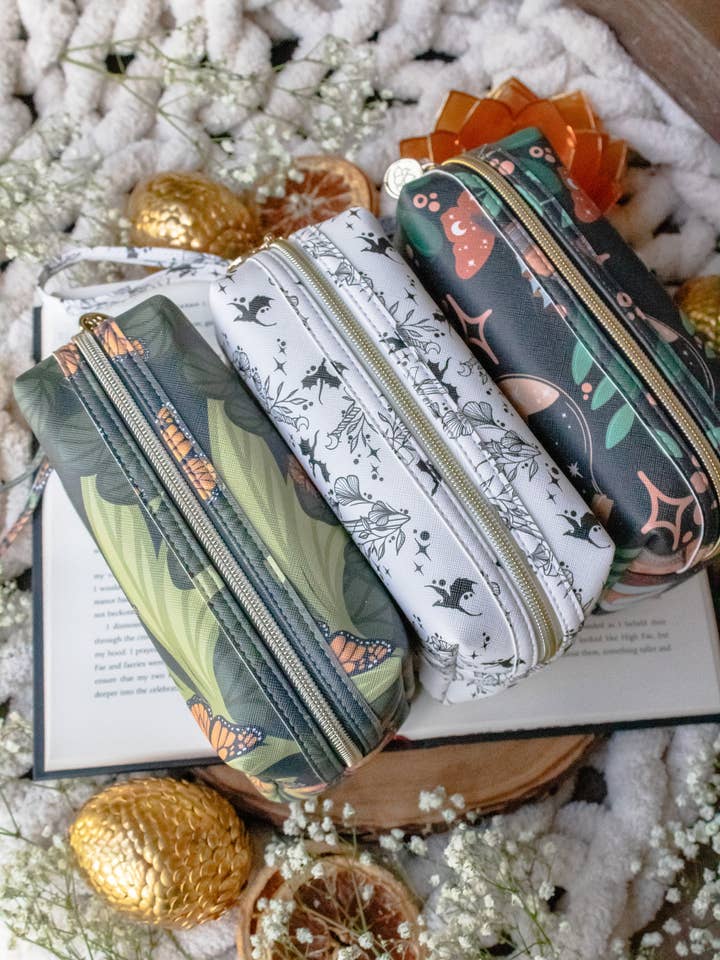 PREORDER | Bookish Cosmetic / Pencil Zip Bag for wholesale by Meaggie Moos