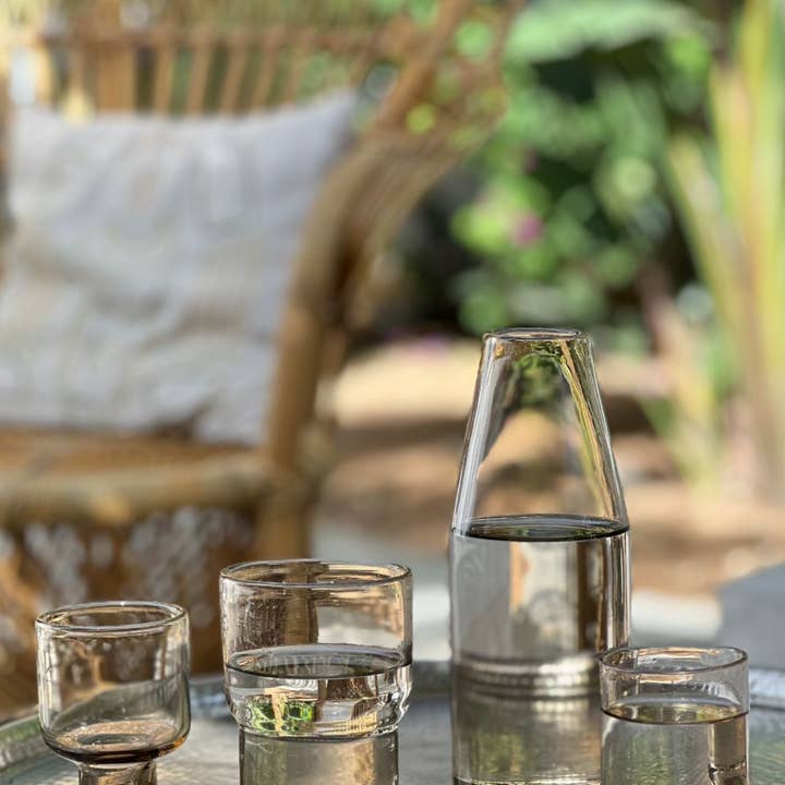 Bynumide - Wholesale Drinking Glass/Cup - Handmade blown Glass, Honey Amber Colour0