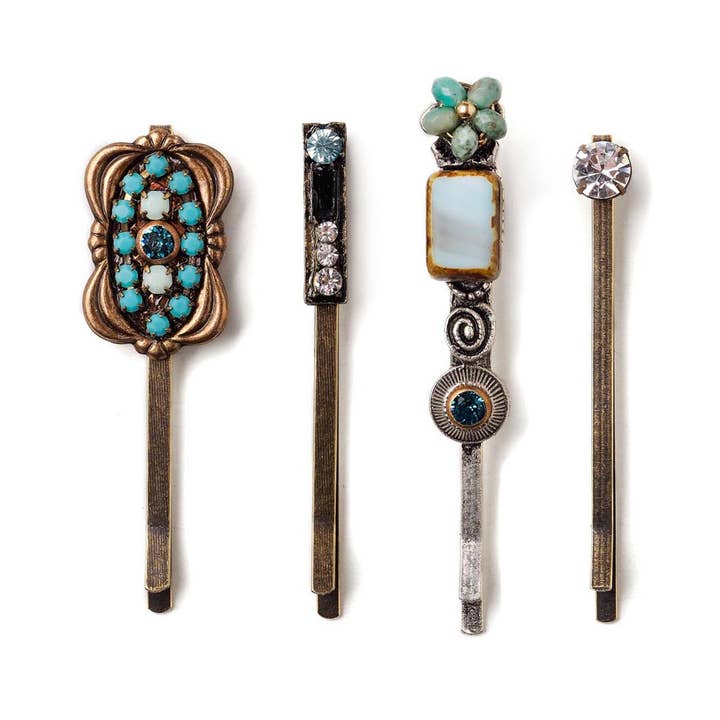 Set di forcine blu per la vendita all'ingrosso da parte di Elements Jill Schwartz