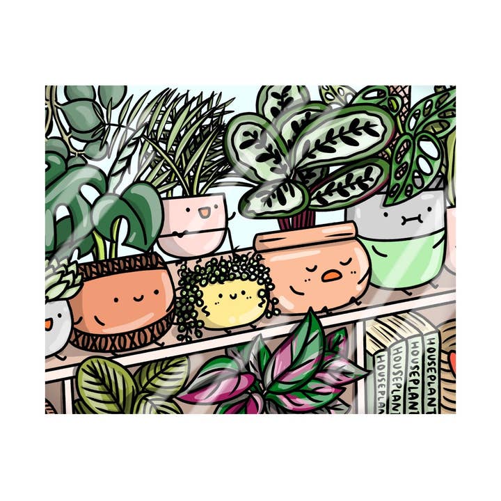 Plant Shop Window Art Print for wholesale by Home by Faith