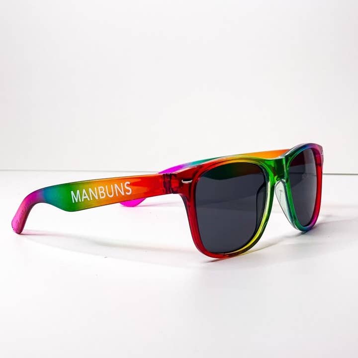 MANBUNS - Wholesale Sunglasses - Unisex - Unisex Pride 2023 Rainbow Risky Business Sunglasses
