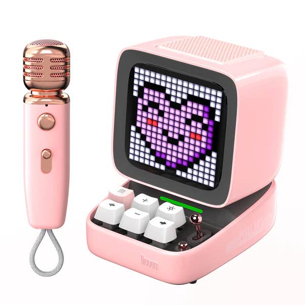 Karaokehögtalare Divoom Ditoo-5M 15W Micro Pixel Art Rosa för wholesale av RESET CLUB