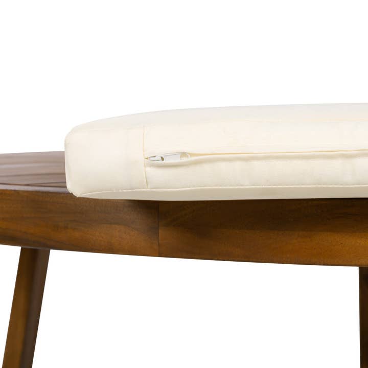 HOMYCASA DESIGN INC - Wholesale Patio Set - 5-Piece Outdoor Patio Dining Set Acacia Wood with Four Armchairs and Table, Beige32