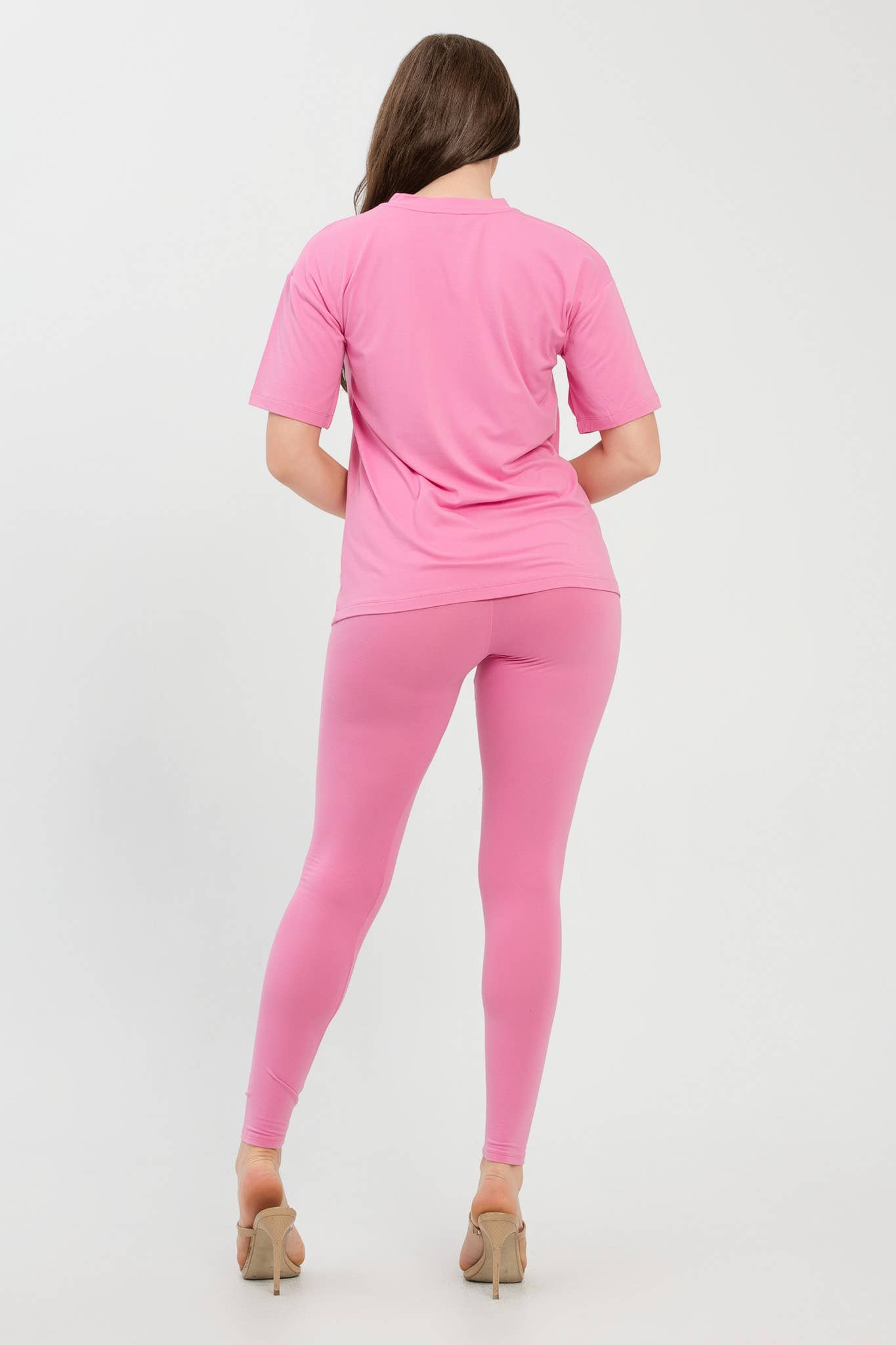 Julia by LoveJ – wholesale Set med topp och byxa – Dam – Set med borstad Dty rundhalsad topp och leggings22