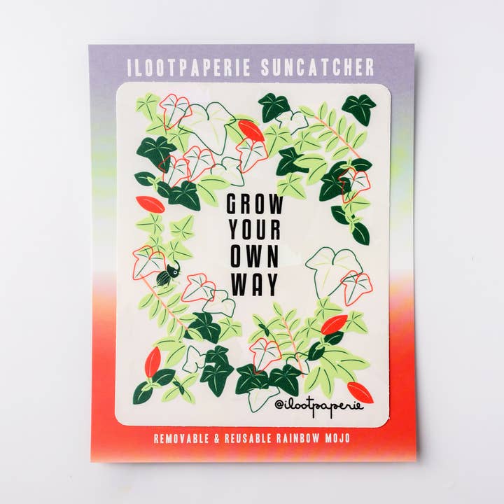 Grow Your Own Way Suncatcher Rainbow Maker for wholesale by ILOOTPAPERIE