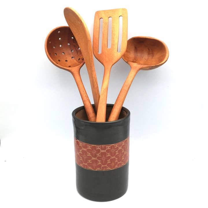 Porte-ustensiles en céramique pour la vente par Women of the Cloud Forest