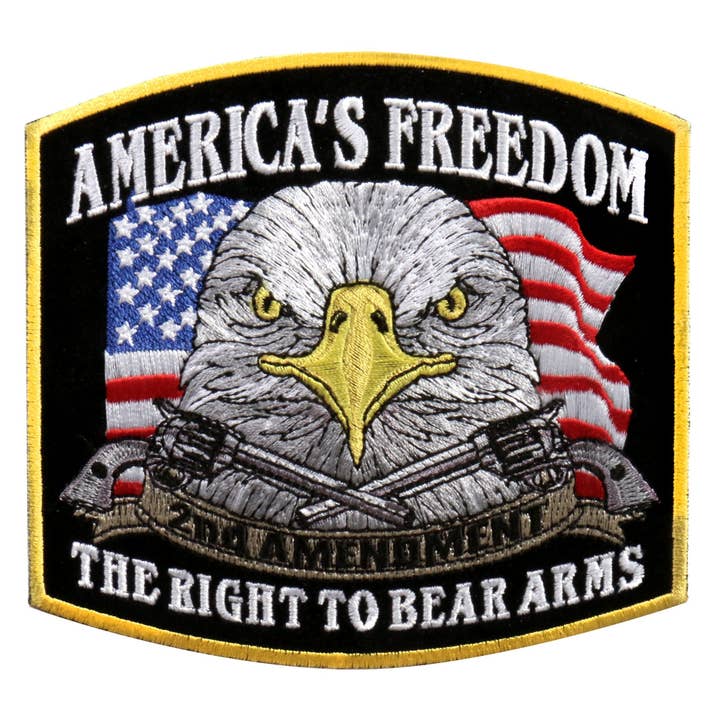 Toppa America's Freedom Second Amendment di Hot Leathers, 12,7 x 10,2 cm per la vendita all'ingrosso da parte di Hot Leathers