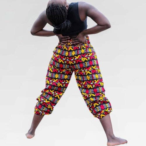 WHOLIFECO - Wholesale Pants - Women's - Abi African print Yoga pants - Harem pants