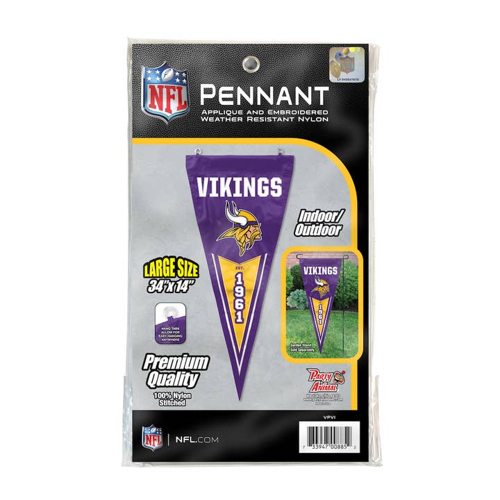 Party Animal, Inc. - Wholesale Flag - Minnesota Vikings Vertical Pennant
