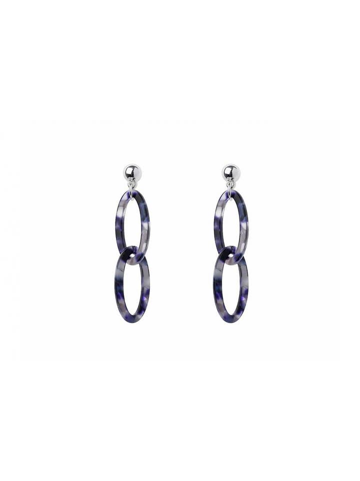 Boucles d'oreilles pendantes en acrylique. pour la vente par Oceanic Jewellers - Majique London