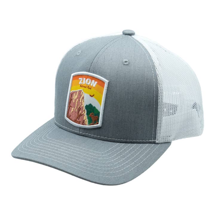 Zion Trucker Hat (Heather Grey) for wholesale by Nebiva