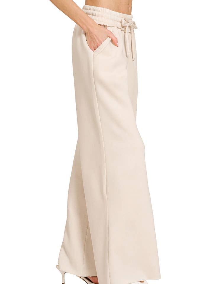 .0815 Acid Wash Fleece Sweatpants Med Lommer SI-26832 for engroshandel hos 42POPS