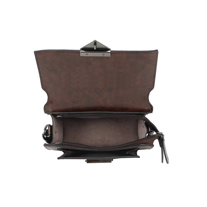 INES DELAURE - Wholesale Shoulder Bag - Women's - Crossbody bag, zippered flap handbag9