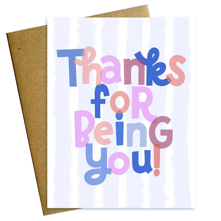 Merci d'être toi Carte de remerciement pour la vente par Maggie Moore Studio