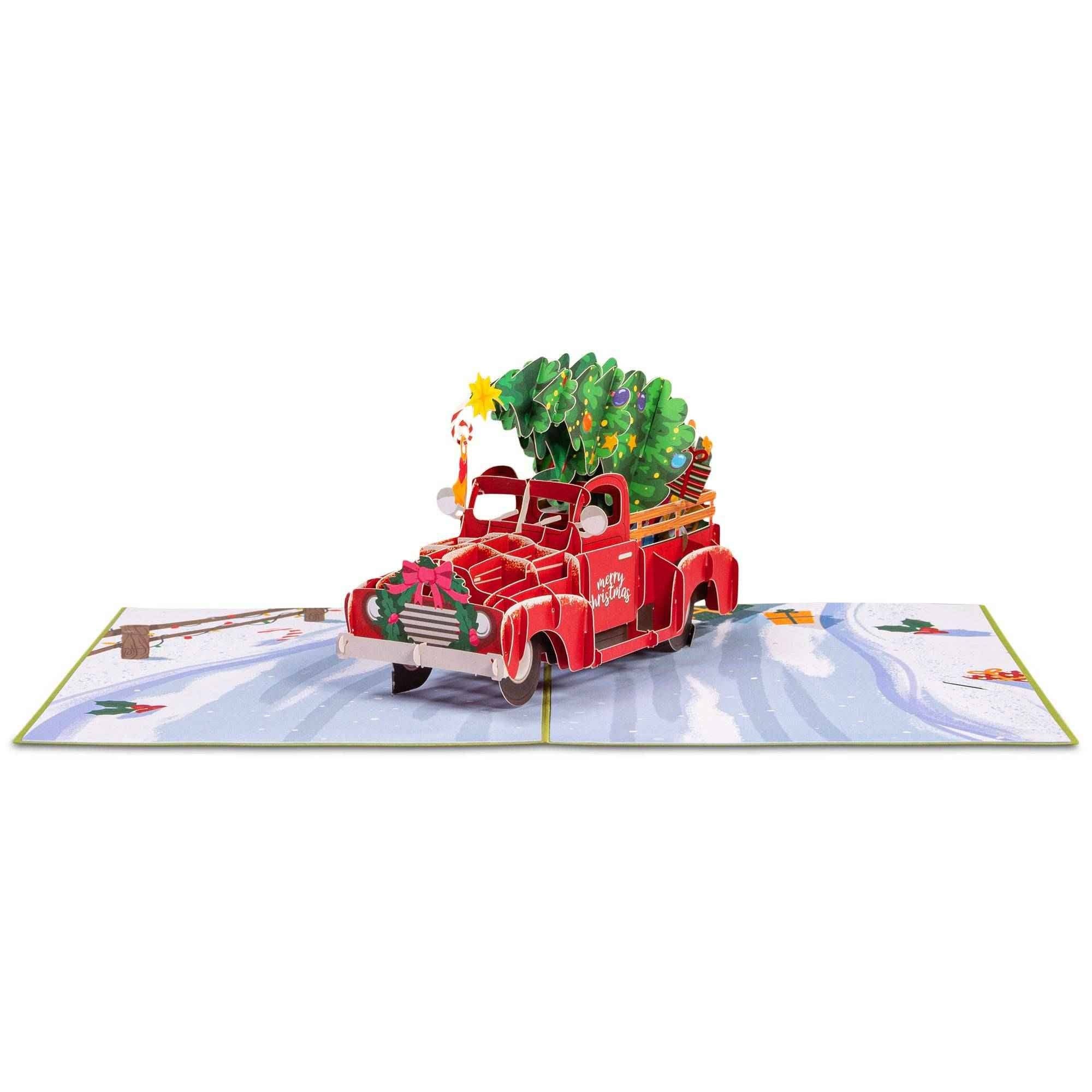 Paper Love - Wholesale Christmas Card - Christmas Car Pop Up Card5