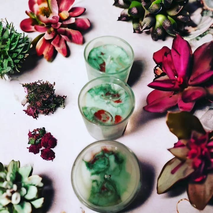 Bougies de soja faites maison pour la vente par Perfect Cure, Candle Company