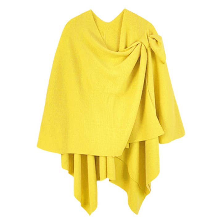 Sensibling Corp. - Wholesale Poncho - Women's - Shoulder Strap Solid Ruana Poncho51
