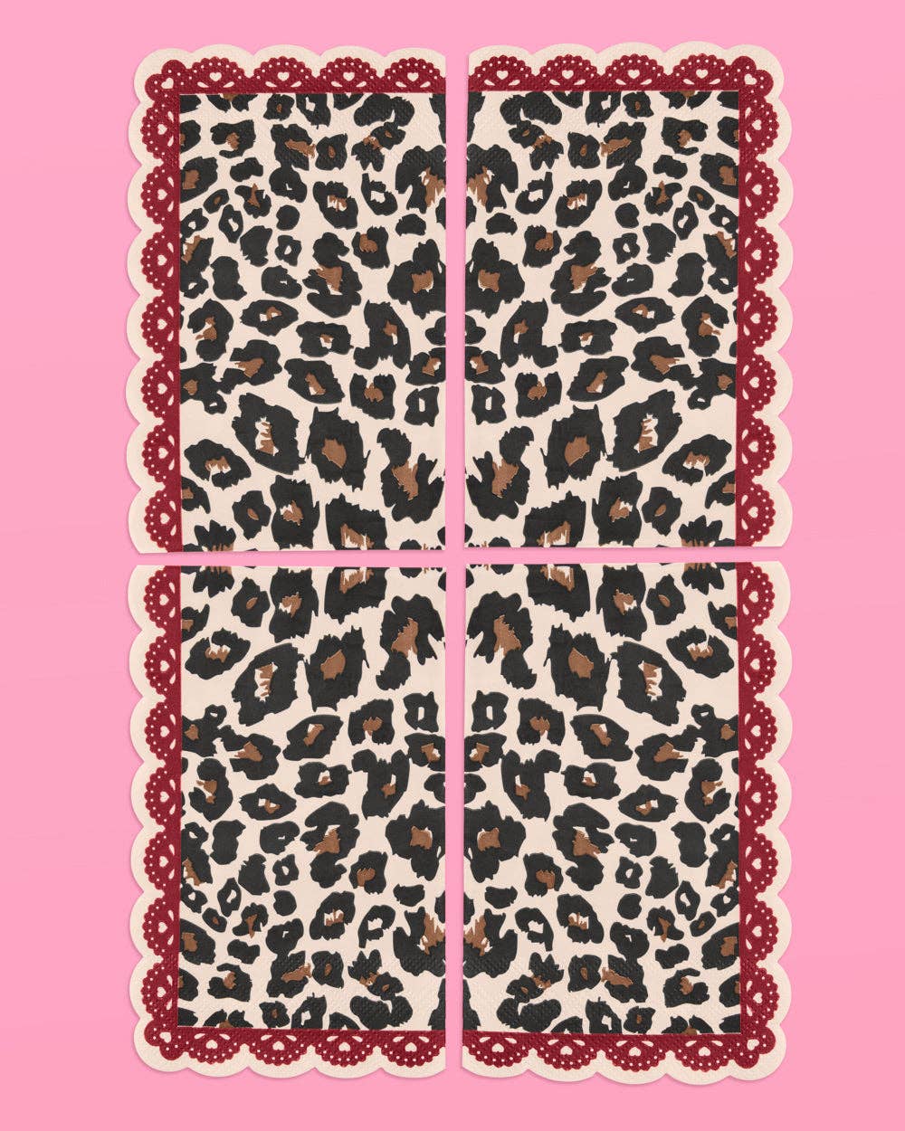 xo, Fetti - Wholesale Disposable Napkin - Wild Thing Napkins - 25 paper napkins, cheetah, safari, Vday5