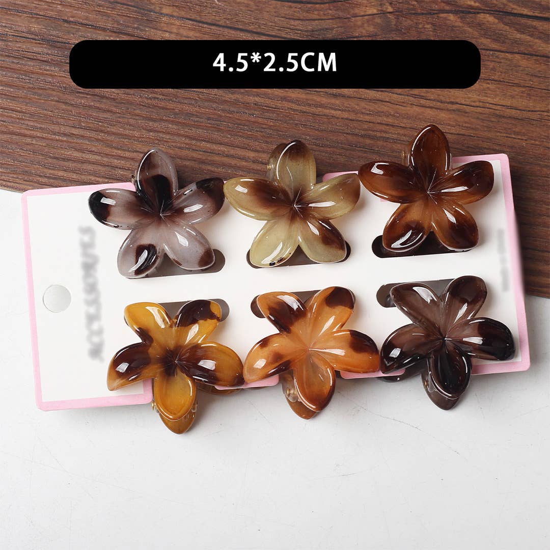 UNISHE - Wholesale Hair Clip - Women's - Bauhinia Flower Back Head Shark Hair Clip ZK32297