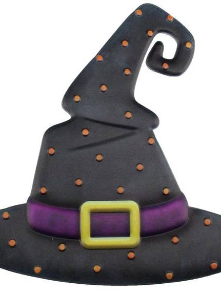 Metal Embossed Witch Hat for wholesale by Amber Marie & Company