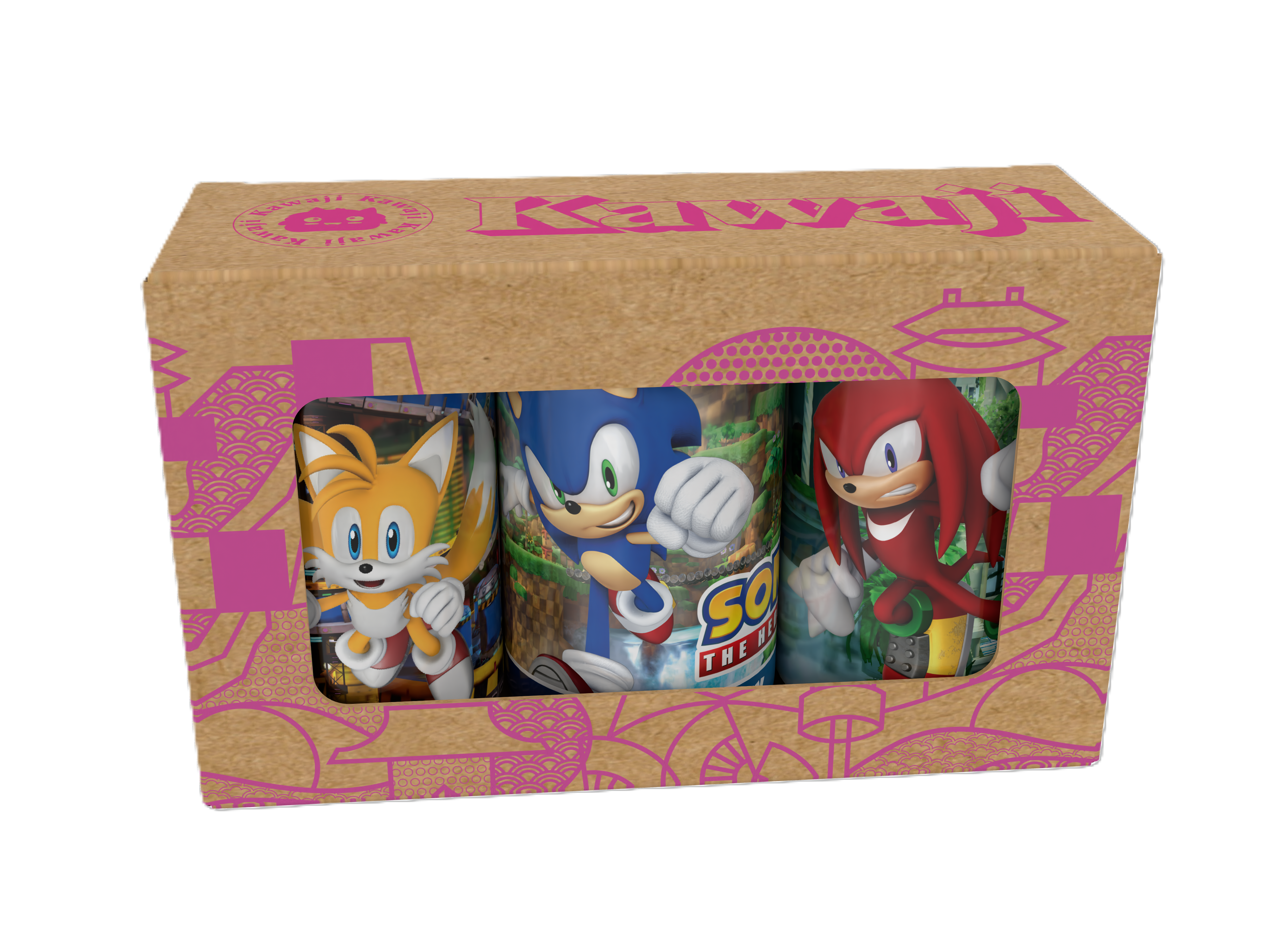 Kawaji – wholesale Food gift basket – Sonic the Hedgehog Mega Mix 3 Can Gift Set1