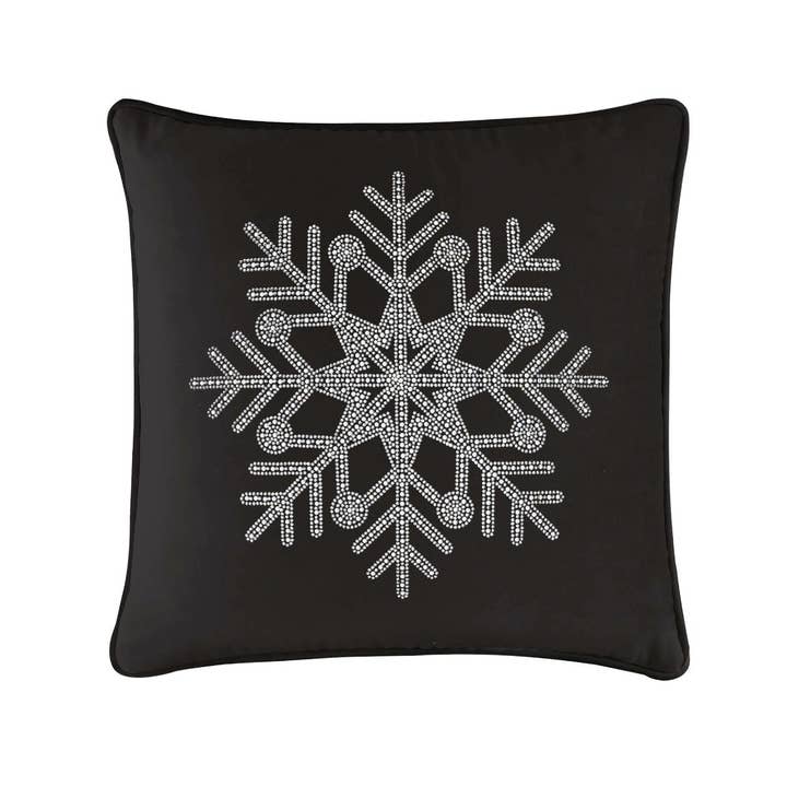 Sparkles Home - Wholesale Throw/Decorative Pillow - Rhinestone Snowflake Pillow23