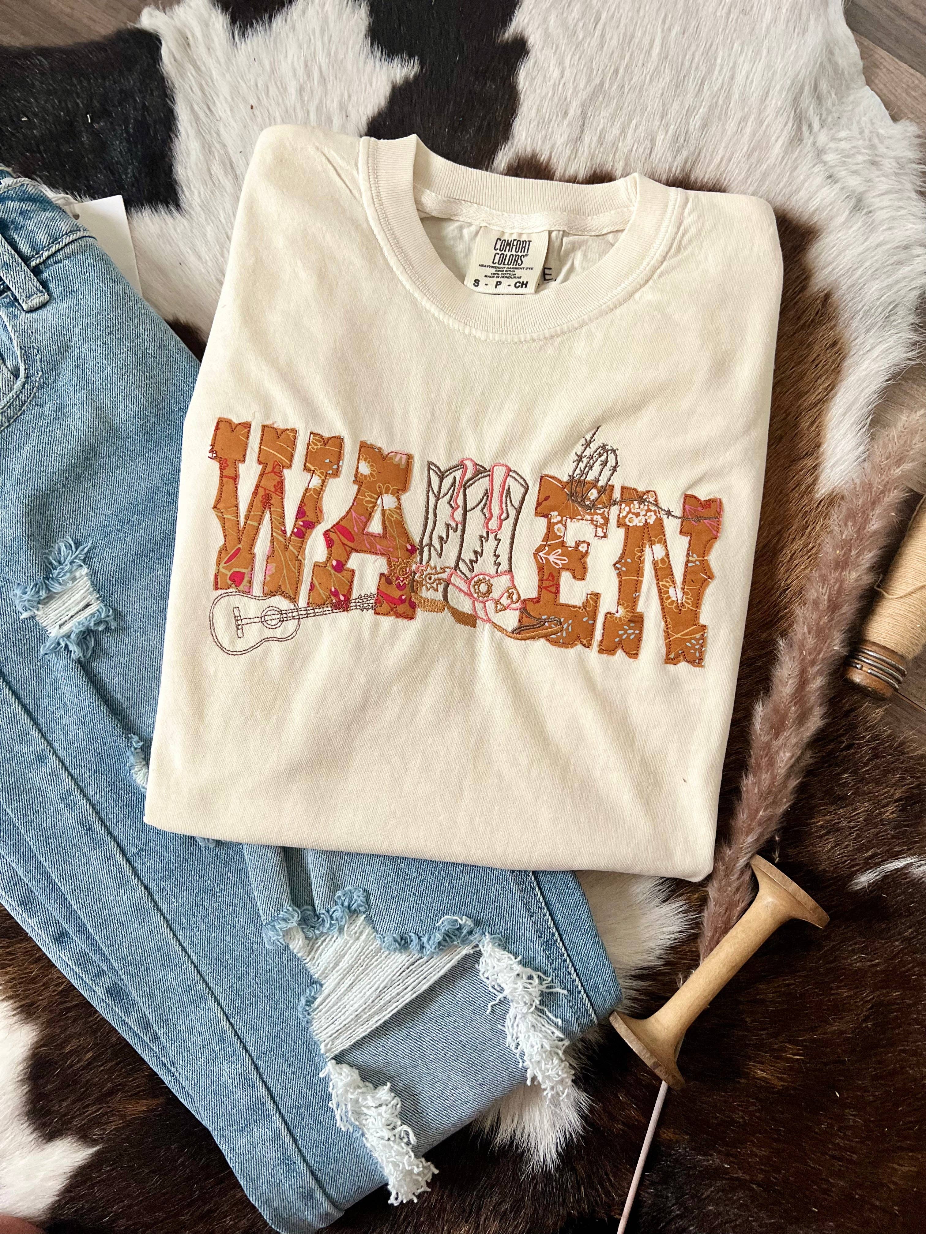 The White Stitch - Wholesale T-Shirt - Women's - Broadway Girls Country Music | Ivory0