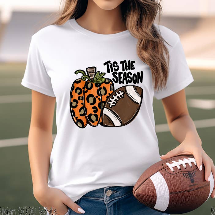 Leopard Pumpkin Football Tis The Season #BS3502 for wholesale by Bama Screens
