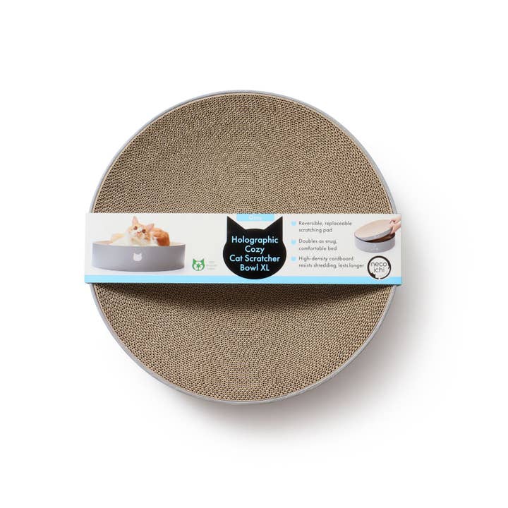 MOON-X USA, INC. - Wholesale Pet Scratcher - Cat - Cozy Cat Scratcher Bowl XL (Hologram Gray)