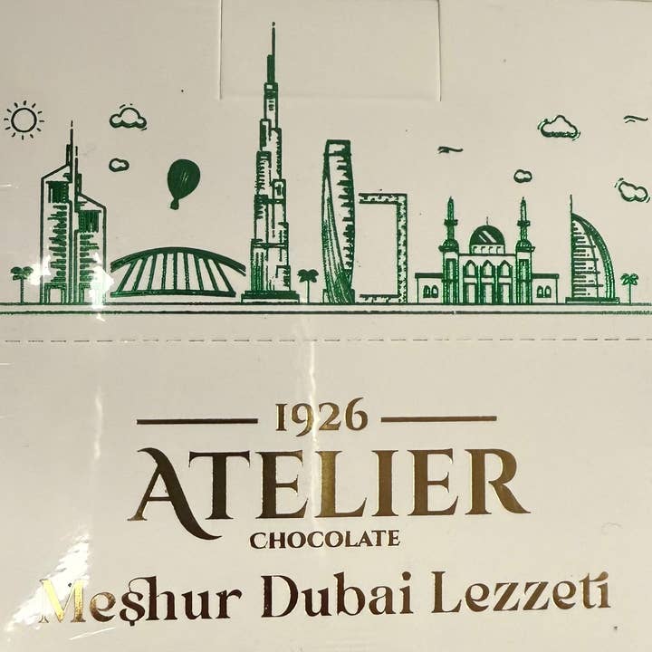 Atelier Meshur Dubai Lezzeti Box of 12 (40g) (Turkey) for wholesale by Pops Distro Inc