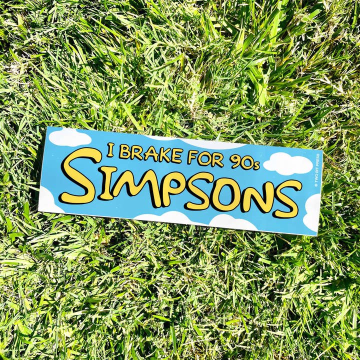 Two Bit Press – Großhandel Aufkleber – Ich bremse für 90er SPRINGFIELD Aufkleber - Lustiges MEME TV1