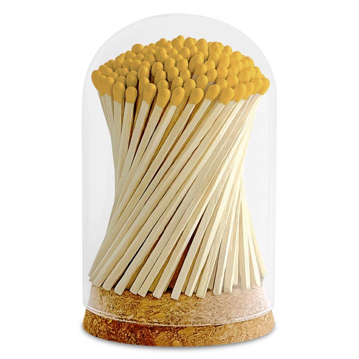 Thankful Greetings - Wholesale Matches - 4" Matches in Premium Glass Cloche - Color of Your Choice14