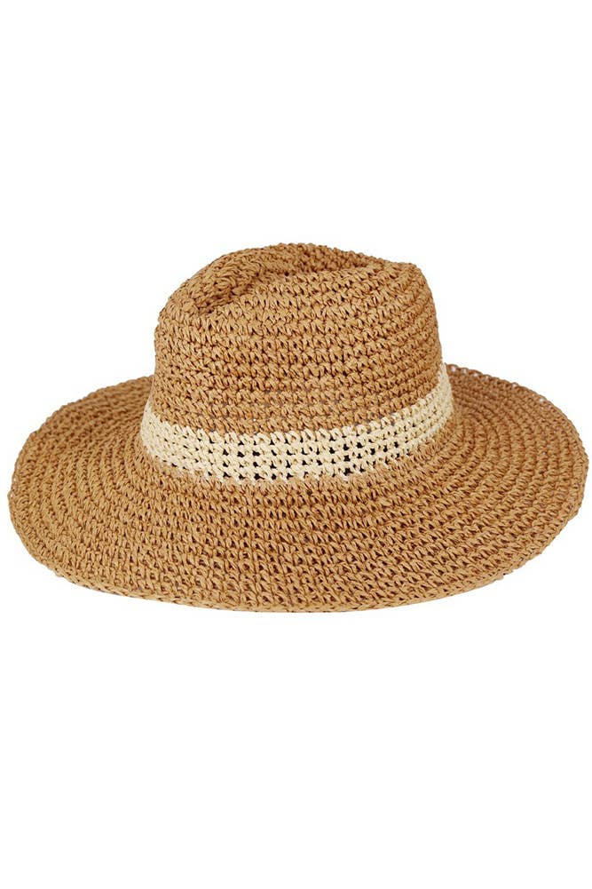 Hana - Wholesale Cowboyhoed - Dames - Two Ways Shapes tweekleurige cowboyhoed van stro4