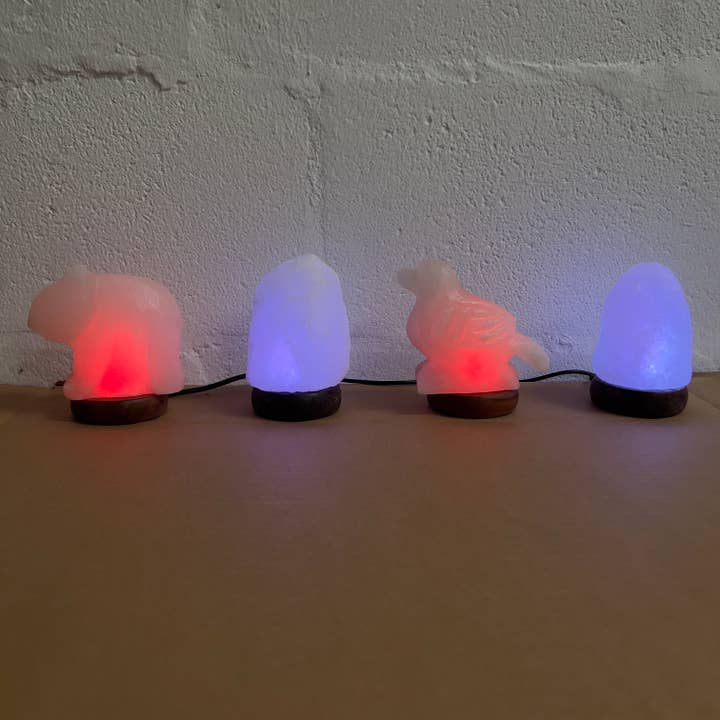 Heaven Spring Ltd โ wholesale Salt lamp โ Samples Sale - White USB LED Salt Lamps Lot of 47