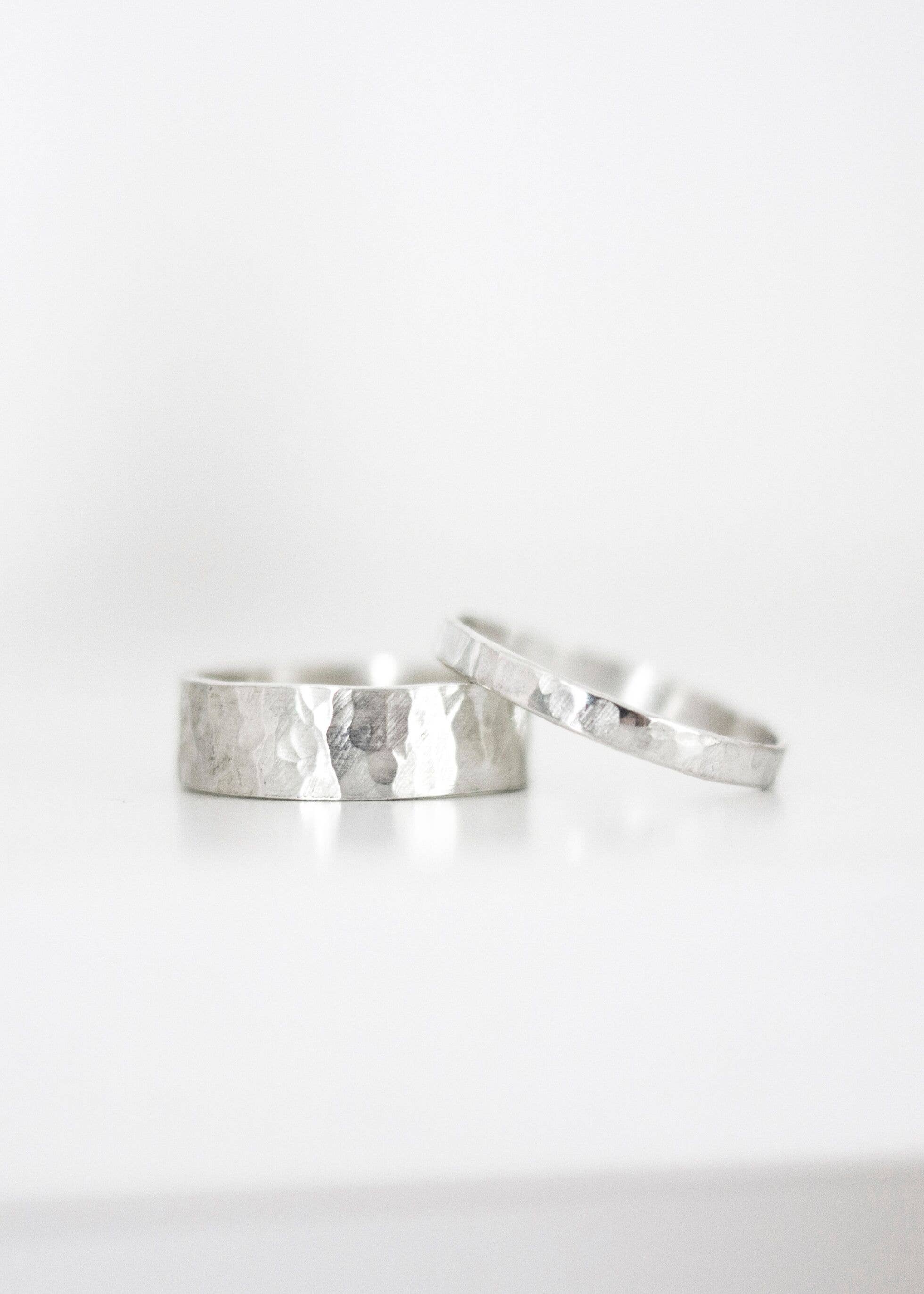Fawn And Rose - Wholesale Band/Stacked Ring - Hammered Band Ring0