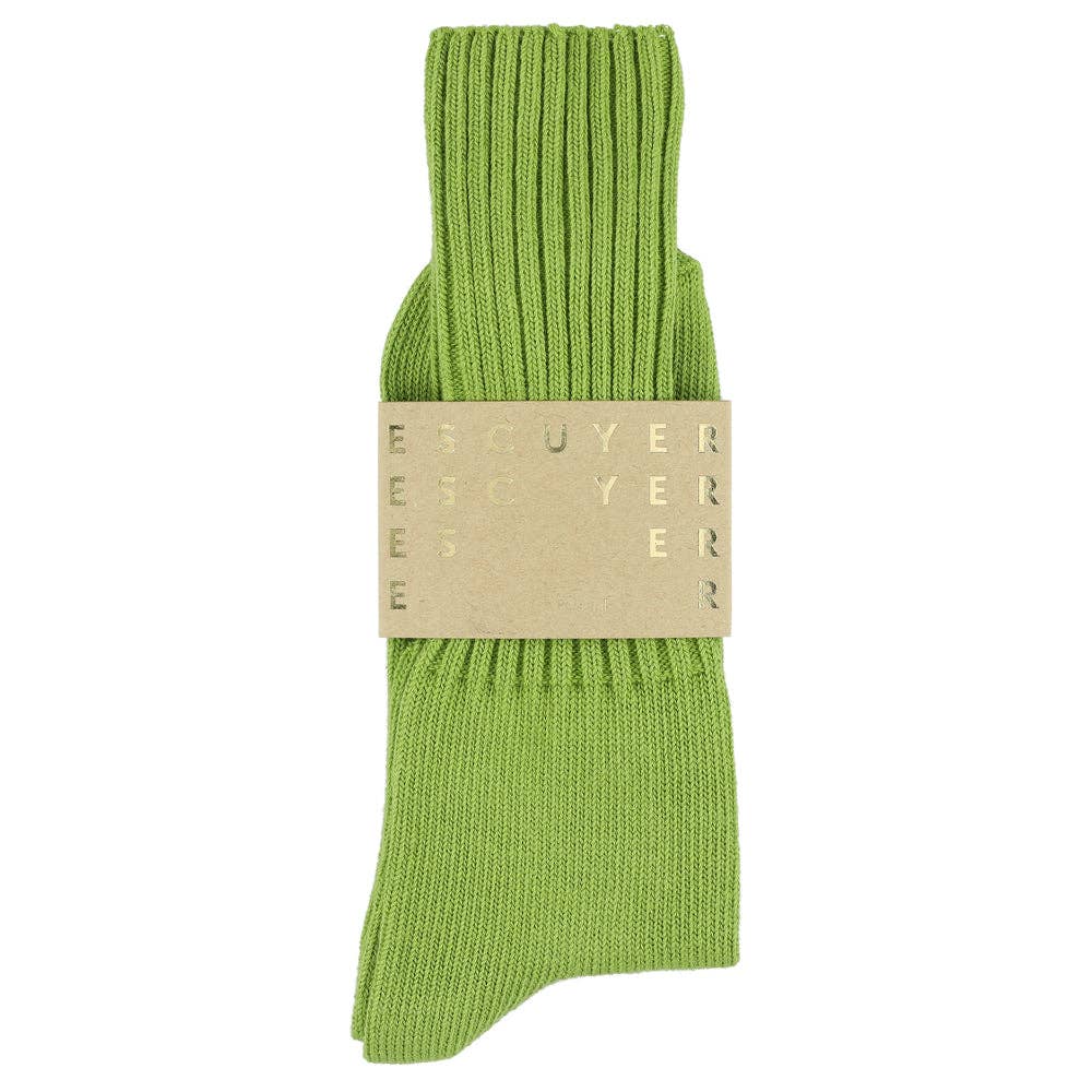 ESCUYER - Wholesale Socks - Men's - Men Crew Socks - Wood Green1