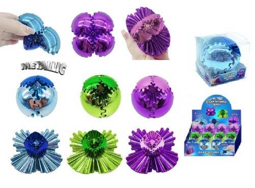 Handee Products (HPC) - Wholesale Fidget Toy - Kids - Mesmerizing Metallic Gear Ball Fidget Toy1