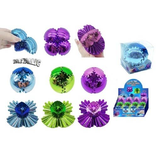 Handee Products (HPC) - Wholesale Fidget Toy - Kids - Mesmerizing Metallic Gear Ball Fidget Toy1