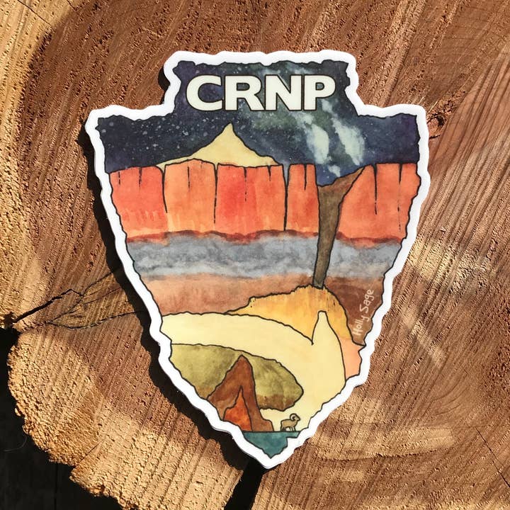 Capitol Reef National Park Arrowhead Sticker for wholesale by Holly Sage Art
