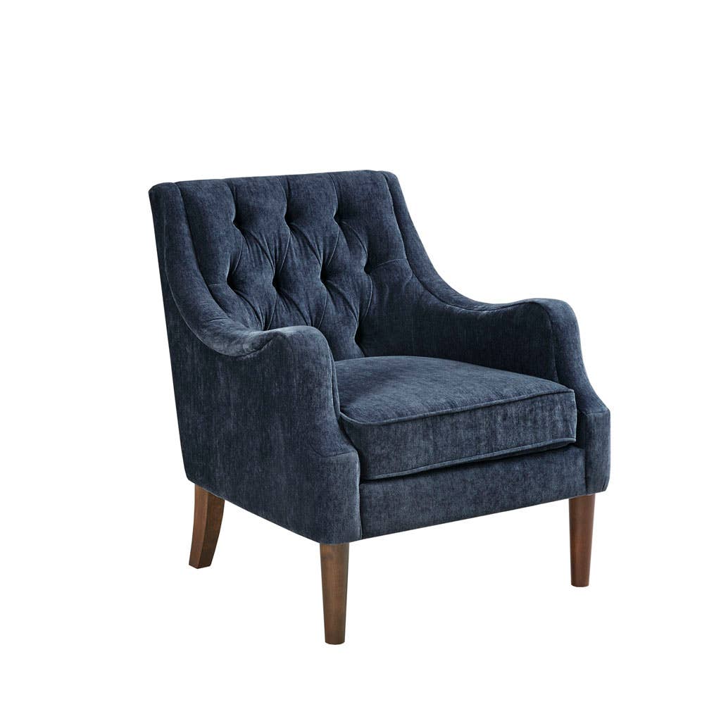 Olliix - Wholesale Chair - Armed Accent Chair with Tufted Back, Navy Blue *2