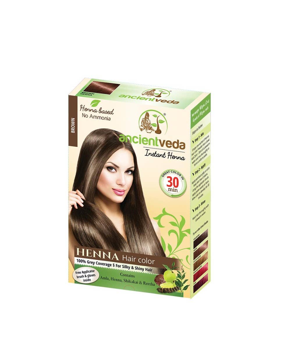 Ancientveda - Wholesale Hair Dye - Ancient Veda Brown Henna Hair Dye (60 gms)