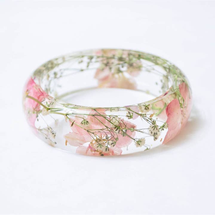 NThandmade Jewelry - Wholesale Bangle Bracelet - Real flower bracelet, nature jewelry, handmade2